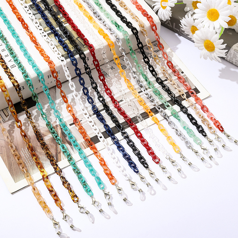 Sunglass Retainer Cord - 선글라스용 아크릴 안경 체인 끈 페이스