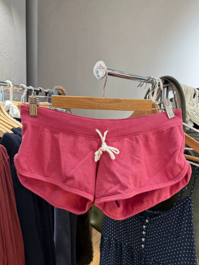 뉴 로즈 핑크 코튼 짧은 바지 여성 캐주얼 탄성 하이  - Short Linen Drawstring 리뷰 및 가격