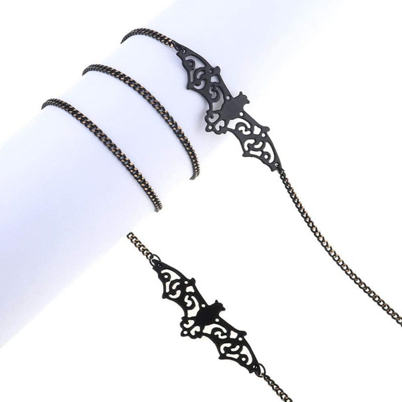 1-10PCS 고딕 박쥐 안경 체인 선글라스 장식 안경 - Sunglass Retainer Cord 리뷰 및 가격