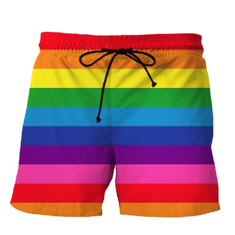 LGBT 패턴 3d 인쇄 비치 반바지 게이 프라이드 데 - Trunks Board Surf 리뷰 및 가격