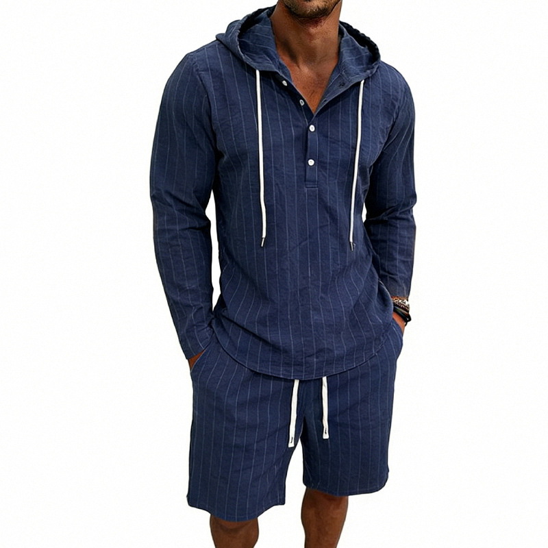 여름 루즈핏 린넨 자카드 세로 스트라이프 캐주얼 통근  - Short Linen Drawstring 리뷰 및 가격